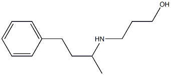 3-[(4-phenylbutan-2-yl)amino]propan-1-ol 化学構造式