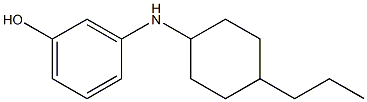 3-[(4-propylcyclohexyl)amino]phenol Struktur