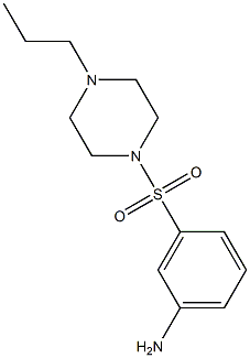 3-[(4-propylpiperazin-1-yl)sulfonyl]aniline Structure