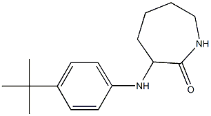 3-[(4-tert-butylphenyl)amino]azepan-2-one,,结构式