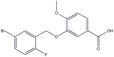 3-[(5-bromo-2-fluorophenyl)methoxy]-4-methoxybenzoic acid