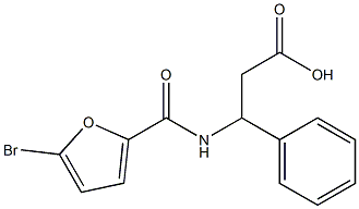  3-[(5-bromo-2-furoyl)amino]-3-phenylpropanoic acid