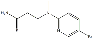 3-[(5-bromopyridin-2-yl)(methyl)amino]propanethioamide