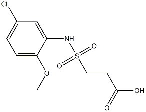 3-[(5-chloro-2-methoxyphenyl)sulfamoyl]propanoic acid|