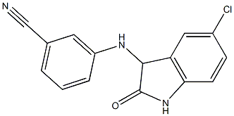 3-[(5-chloro-2-oxo-2,3-dihydro-1H-indol-3-yl)amino]benzonitrile