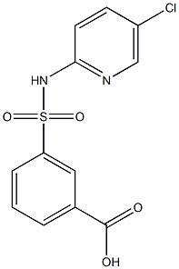 3-[(5-chloropyridin-2-yl)sulfamoyl]benzoic acid Structure