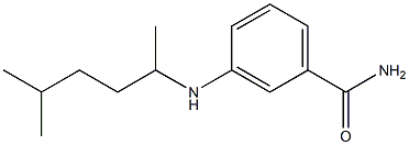 3-[(5-methylhexan-2-yl)amino]benzamide Structure