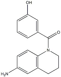 3-[(6-amino-1,2,3,4-tetrahydroquinolin-1-yl)carbonyl]phenol Structure