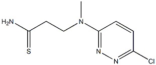 3-[(6-chloropyridazin-3-yl)(methyl)amino]propanethioamide