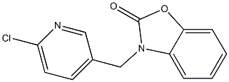 3-[(6-chloropyridin-3-yl)methyl]-2,3-dihydro-1,3-benzoxazol-2-one Structure