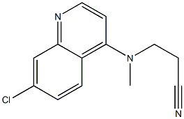 3-[(7-chloroquinolin-4-yl)(methyl)amino]propanenitrile Struktur