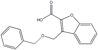 3-[(benzyloxy)methyl]-1-benzofuran-2-carboxylic acid Structure