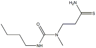 3-[(butylcarbamoyl)(methyl)amino]propanethioamide,,结构式