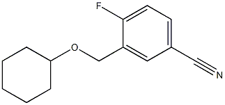 3-[(cyclohexyloxy)methyl]-4-fluorobenzonitrile Structure