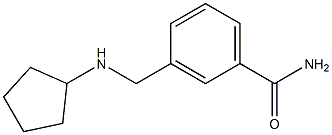 3-[(cyclopentylamino)methyl]benzamide Structure