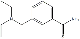3-[(diethylamino)methyl]benzenecarbothioamide,,结构式