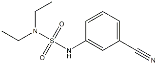 3-[(diethylsulfamoyl)amino]benzonitrile Structure