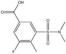  3-[(dimethylamino)sulfonyl]-5-fluoro-4-methylbenzoic acid