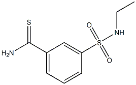 3-[(ethylamino)sulfonyl]benzenecarbothioamide Structure