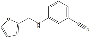 3-[(furan-2-ylmethyl)amino]benzonitrile Structure