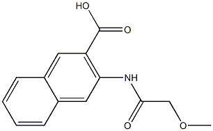 3-[(methoxyacetyl)amino]-2-naphthoic acid Struktur