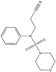 3-[(morpholine-4-sulfonyl)(phenyl)amino]propanenitrile