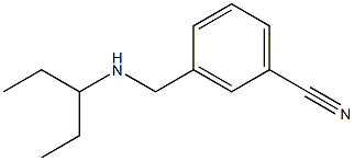 3-[(pentan-3-ylamino)methyl]benzonitrile Structure