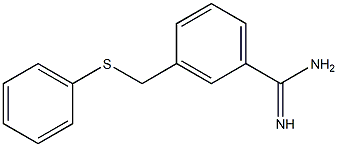 3-[(phenylsulfanyl)methyl]benzene-1-carboximidamide Struktur