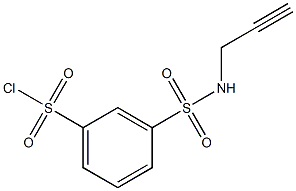 3-[(prop-2-ynylamino)sulfonyl]benzenesulfonyl chloride Structure