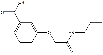 3-[(propylcarbamoyl)methoxy]benzoic acid