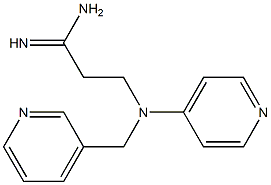 3-[(pyridin-3-ylmethyl)(pyridin-4-yl)amino]propanimidamide 结构式