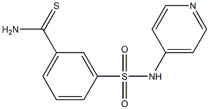 3-[(pyridin-4-ylamino)sulfonyl]benzenecarbothioamide 结构式