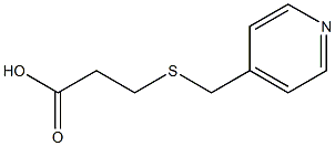 3-[(pyridin-4-ylmethyl)thio]propanoic acid 结构式