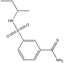 3-[(sec-butylamino)sulfonyl]benzenecarbothioamide Structure