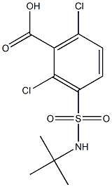 3-[(tert-butylamino)sulfonyl]-2,6-dichlorobenzoic acid Structure