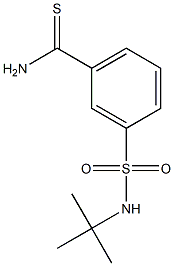 3-[(tert-butylamino)sulfonyl]benzenecarbothioamide,,结构式