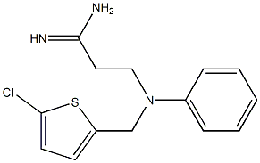 3-[[(5-chlorothien-2-yl)methyl](phenyl)amino]propanimidamide Structure
