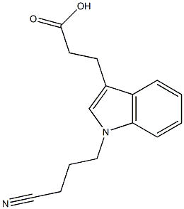 3-[1-(3-cyanopropyl)-1H-indol-3-yl]propanoic acid