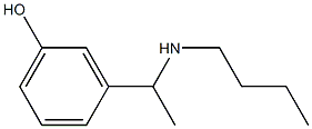 3-[1-(butylamino)ethyl]phenol Structure