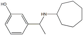 3-[1-(cycloheptylamino)ethyl]phenol 结构式