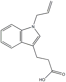 3-[1-(prop-2-en-1-yl)-1H-indol-3-yl]propanoic acid Structure