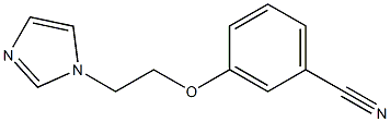 3-[2-(1H-imidazol-1-yl)ethoxy]benzonitrile 化学構造式