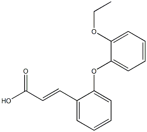3-[2-(2-ethoxyphenoxy)phenyl]prop-2-enoic acid Struktur
