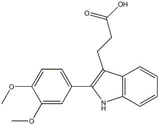 3-[2-(3,4-dimethoxyphenyl)-1H-indol-3-yl]propanoic acid|