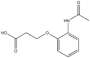 3-[2-(acetylamino)phenoxy]propanoic acid Structure