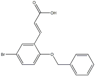 3-[2-(benzyloxy)-5-bromophenyl]prop-2-enoic acid Structure