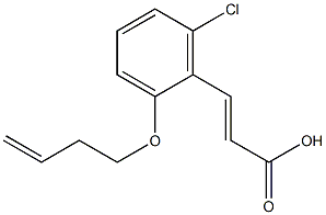 3-[2-(but-3-en-1-yloxy)-6-chlorophenyl]prop-2-enoic acid Structure