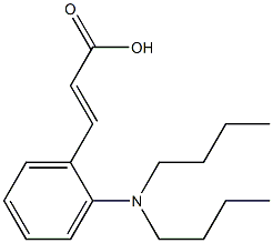 3-[2-(dibutylamino)phenyl]prop-2-enoic acid 化学構造式