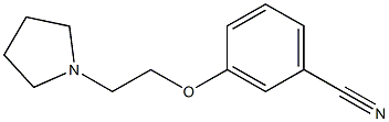 3-[2-(pyrrolidin-1-yl)ethoxy]benzonitrile Structure