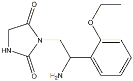 3-[2-amino-2-(2-ethoxyphenyl)ethyl]imidazolidine-2,4-dione 化学構造式